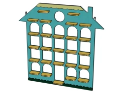 Craft Display Stand "House" / Model SJ07