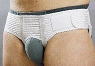 Inguinal Hernia Support Bandage on Elastic Belt, Bilateral Model BN1-20
