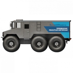 Burлак Snow and Swamp Vehicle with Workshop Module Model 02.004