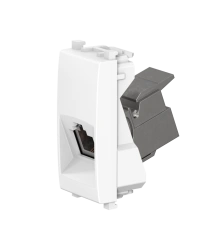 CADUCEUS ALING Experience Hidden Installation Telephone Socket RJ12 6P4C Cat.3, 1M, White, Art. 74211.0