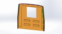 Polyester Glass Fiber Rear Panel for Vehicles AP 42111M-5303105-02