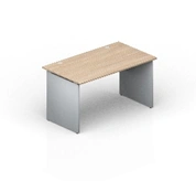 Wooden Office Desk with Wooden Supports