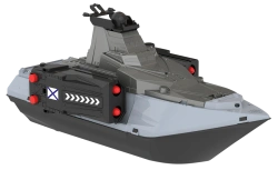 Military Toy Boat with Missile Launchers
