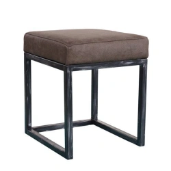 Stylish Seating Pouf with Metal Frame