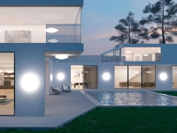 Oval LED Ceiling and Wall Light CLOUD_S (PRO LED) 75 IP65 3000K