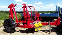 Cable Drum Transport Trailer 88071T with Pneumatic or Leaf Suspension