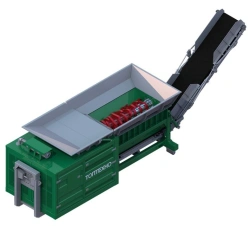 Universal Mobile Shredder for Material Processing, Model TT-1600 U1