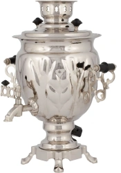 Electric Samovar 3 Liters Acorn Nickel Coating