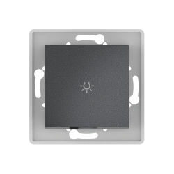 Caduceus Aling Prestige Graphite Push Button Light Switch 10A, 250V, Model 6009.2
