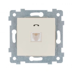 Low Voltage Telephone Socket Mechanism RT1-459 "Ivory