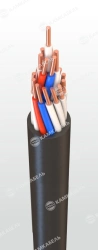 Low Fire Hazard Control Cable with Copper Conductors for Voltage Up to 66V