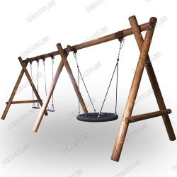 Triple Swing with Nesting Seat