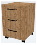 Mobile Cabinet with Three Drawers, Model TMK-050