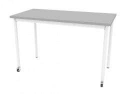 Mobile Round Leg Table 1200x600x750mm