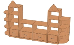Two Towers Shelving Unit S-DB