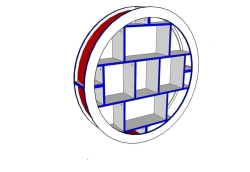 Wooden Shelf for Book Storage and Interior Decoration