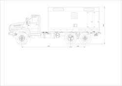Mobile Workshop Vehicle AVIKOM 50780AEF on Ural Chassis 55571