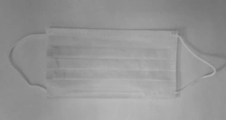 Medical Face Mask for Airway Protection, Disposable, "SORBOTEC", Two-Layer, Size 165x85 mm