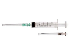 5ml Sterile Single-Use Luer Type Three-Component Injection Syringe with Two Needles