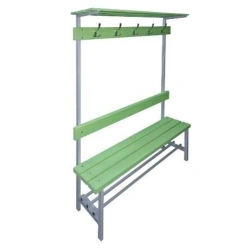 Bench for Changing Room with Shoe and Hat Shelves - TDI School