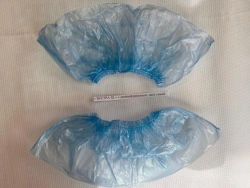 Extra Large Non-Sterile Medical Shoe Covers "EXTRA XL" - Blue, 500 Pairs