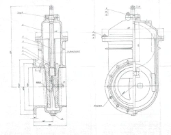Bronze Bypass Gate Valve DN 250 PN 0.1 MPa ITSHL.491695.001