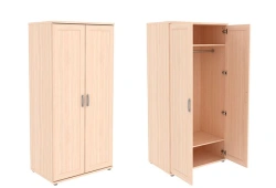 Full-Length Clothes Cabinet with Adjustable Shelf