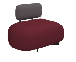 Customizable Puff with Metal Frame - Flora D