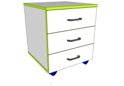 Wooden Office Cabinet for Document Storage