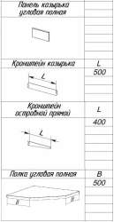 Complete Corner Canopy for Metal Shelving Series "TS