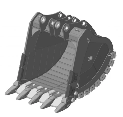 Heavy-Duty Rock Bucket 12m³ RDX-252.12d/X152CC/LS/WS