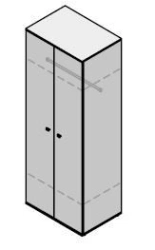 Wooden Office Wardrobe Furniture Set "Gamma