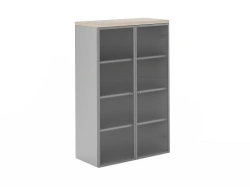 Modern Office Cabinet with Glass Doors, Art. FLS323