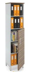 ZAMM Wardrobe with 5 Shelves (3 Closed, 2 Open) - Metal Frame