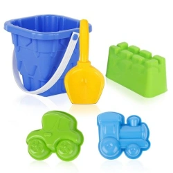 Sand Play Set "Building the City!" (3 Molds, Shovel, Bucket)