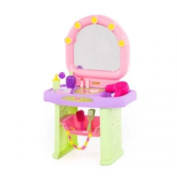 Mini Beauty Salon Set with Mirror and Shelf, Model 53039