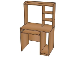 Computer Desk with Overhead Storage No.1 / S01