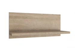 Wall-Mounted Wooden Office Shelf for Public Spaces