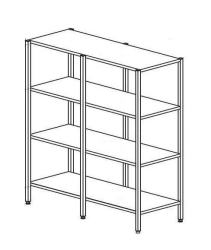 Metal Office Shelving Unit for Organized Storage