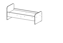Single Bed for Home and Nursery by Alliance-S