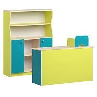 Corner Shop Display Counter - LDP 16mm with PVC Edging