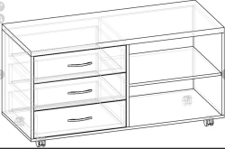 Service Cabinet RL 04/09 for Storage and Office Equipment
