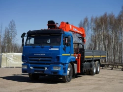 Hydraulic Crane Loader Special Vehicle on KAMAZ 65117 - Model 64K31N-UP