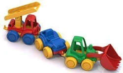 Trio Toy Set (Tractor, Jeep, Fire Truck)