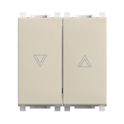 Caduceus Aling Experience Hidden Switch for Rollers, 16A, 250V, 2M, Beige, Art. 72114.9