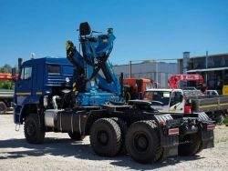 Special Truck with Hydraulic Loading Crane KMA on KamAZ 53504 Base Model 51K12N-U2