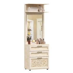 Alexandria LD 125.100.000 Combined Vanity with Mirror (Lento Rustic Leather)