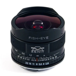 Fisheye Lens "MC Zenitar 2.8/16" for Nikon, Canon, M42