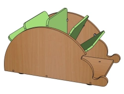 Hedgehog Book Stand for Preschool Activities - Model SZh135