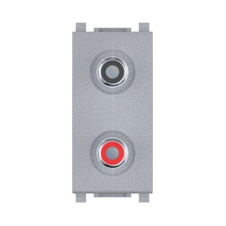 CADUCEUS ALING Experience Audio Socket 2xRCA, 1M, Silver, Art. 74281.S